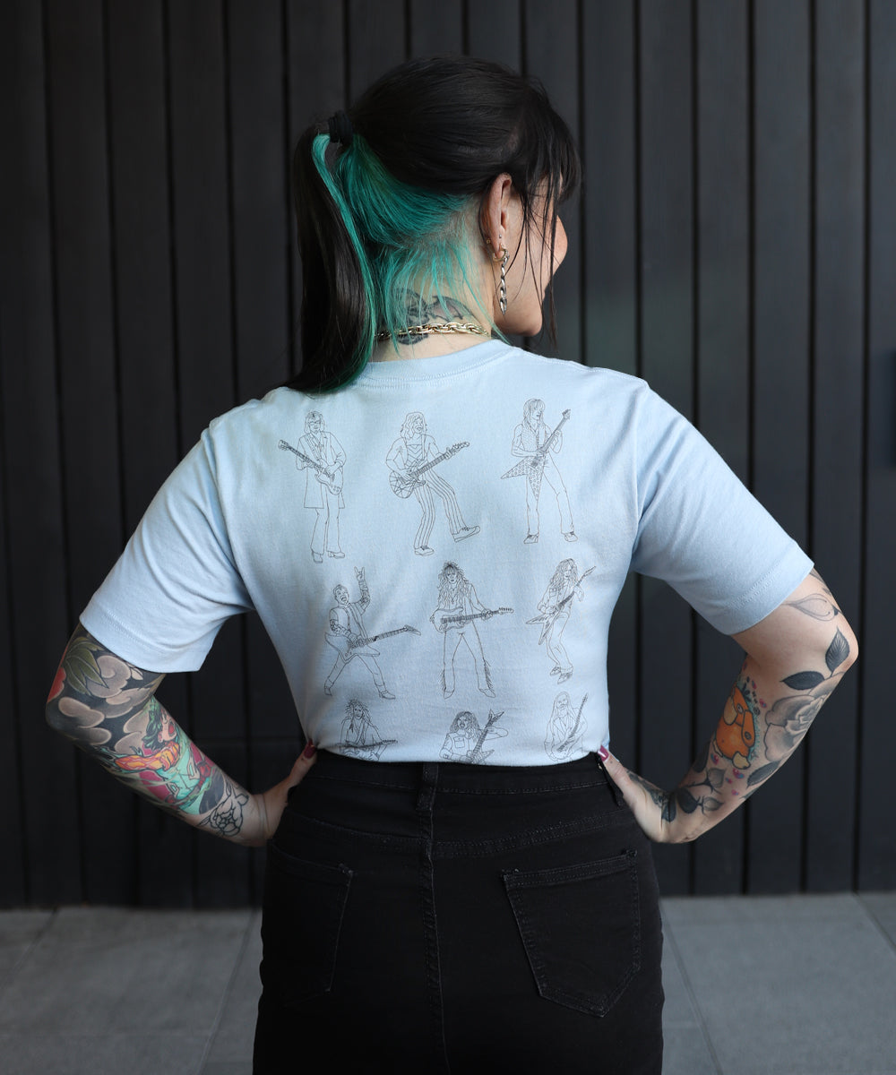 The Metal 9 Unisex T-Shirt in Pink/Blue